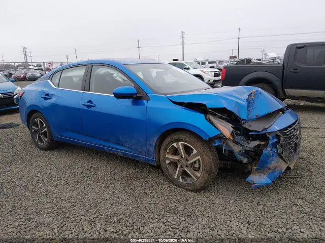 3N1AB8CVXSY323312 — 2025 Nissan Sentra SV, Передняя часть (Front End), фото до ремонта