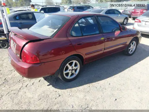 2006 Nissan Sentra 1.8S VIN 3N1CB51DX6L470332 фото 5