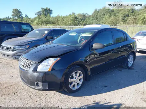 2007 Nissan Sentra 2.0S VIN 3N1AB61E37L712028 фото 3