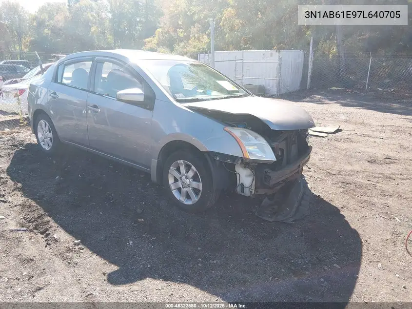 2007 Nissan Sentra 2.0 VIN 3N1AB61E97L640705 фото 2