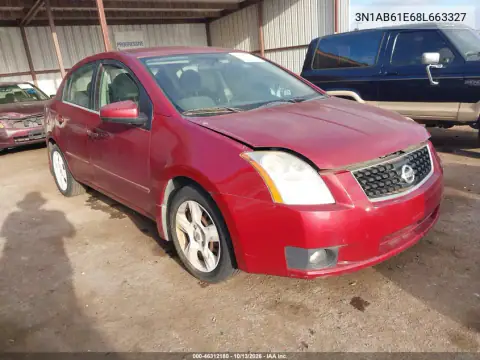 3N1AB61E68L663327 — 2008 Nissan Sentra, Естественный износ, фото до ремонта