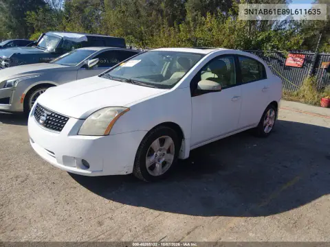 2009 Nissan Sentra 2.0S VIN 3N1AB61E89L611635 фото 3