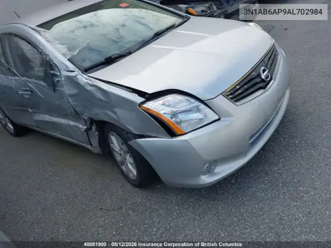 2010 Nissan Sentra 2.0/2.0S/Sr/2.0Sl VIN 3N1AB6AP9AL702984 фото 2