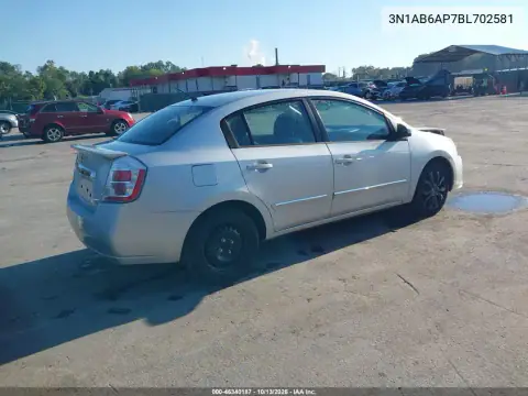2011 Nissan Sentra 2.0S VIN 3N1AB6AP7BL702581 фото 5