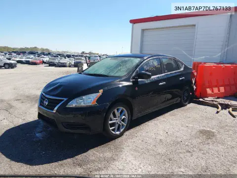 2013 Nissan Sentra S VIN 3N1AB7AP7DL767133 фото 2