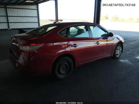 2013 Nissan Sentra Sv VIN 3N1AB7AP5DL743168 фото 5