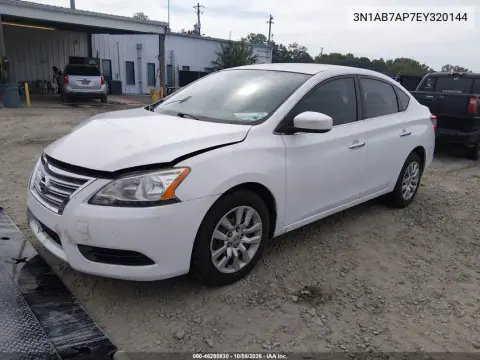 2014 Nissan Sentra Sv VIN 3N1AB7AP7EY320144 фото 3