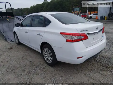 2014 Nissan Sentra Sv VIN 3N1AB7AP7EY320144 фото 4
