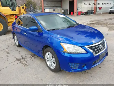 3N1AB7AP3EL628232 — 2014 Nissan Sentra, Естественный износ, фото до ремонта