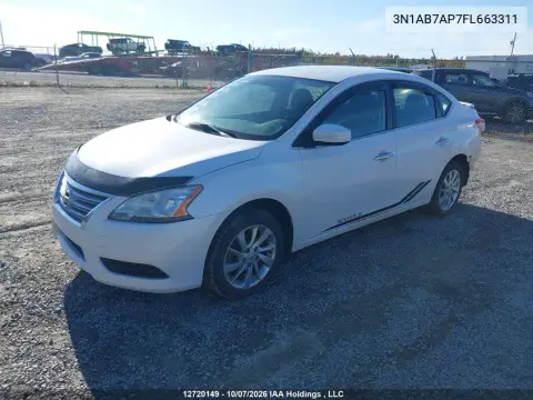 2015 Nissan Sentra S/Sv/Sr/Sl VIN 3N1AB7AP7FL663311 фото 3