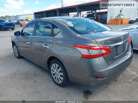 2015 Nissan Sentra Fe+ S/S/Sl/Sr/Sv VIN 3N1AB7AP0FY248012 фото 4
