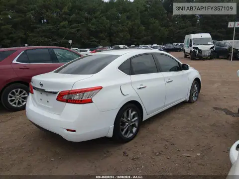 2015 Nissan Sentra S VIN 3N1AB7AP1FY357109 фото 5