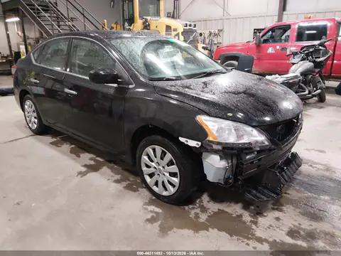 3N1AB7AP8FL676696 — 2015 Nissan Sentra, Передняя часть, фото до ремонта