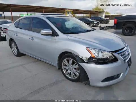 3N1AB7AP4FY240429 — 2015 Nissan Sentra, Повреждение двигателя, фото до ремонта