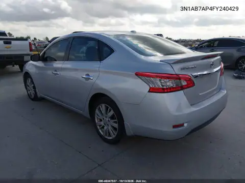 3N1AB7AP4FY240429 — 2015 Nissan Sentra, фото 4 с аукциона IAAI, Повреждение двигателя