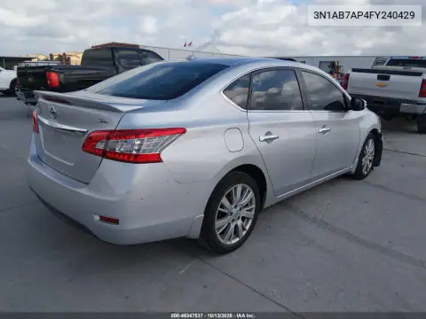 3N1AB7AP4FY240429 — 2015 Nissan Sentra, фото 5 с аукциона IAAI, Повреждение двигателя