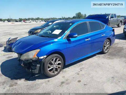 3N1AB7AP8FY294719 — 2015 Nissan Sentra, фото 3 с аукциона IAAI, Передняя часть