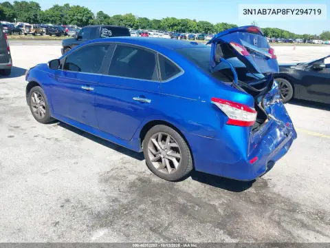 3N1AB7AP8FY294719 — 2015 Nissan Sentra, фото 4 с аукциона IAAI, Передняя часть