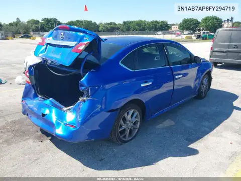3N1AB7AP8FY294719 — 2015 Nissan Sentra, фото 5 с аукциона IAAI, Передняя часть