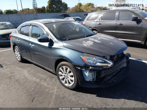 2016 Nissan Sentra Sv VIN 3N1AB7AP3GY221419 фото 2