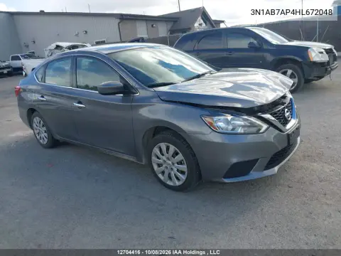 2017 Nissan Sentra S/Sv/Sr/Sl VIN 3N1AB7AP4HL672048 фото 2