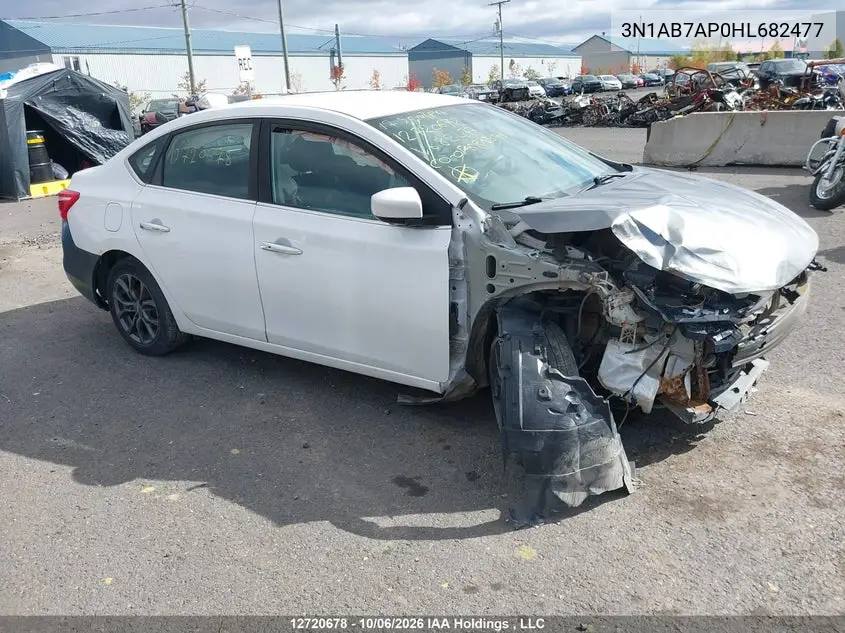 2017 Nissan Sentra 1.8 S/1.8 Sl/1.8 Sv VIN 3N1AB7AP0HL682477 фото 1