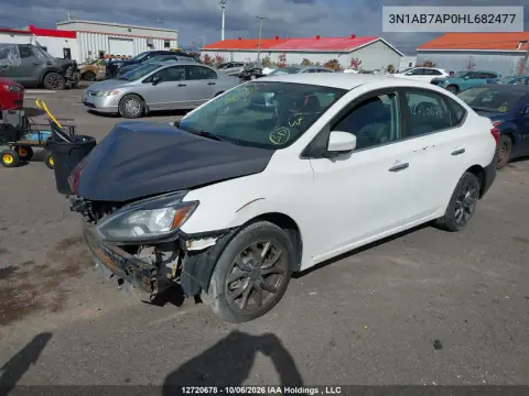 2017 Nissan Sentra 1.8 S/1.8 Sl/1.8 Sv VIN 3N1AB7AP0HL682477 фото 2