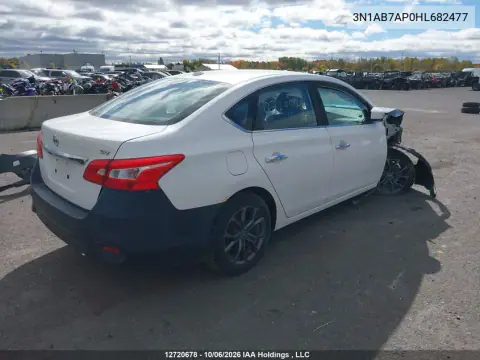 2017 Nissan Sentra 1.8 S/1.8 Sl/1.8 Sv VIN 3N1AB7AP0HL682477 фото 4