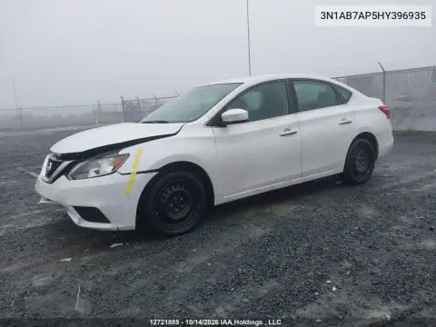 3N1AB7AP5HY396935 — 2017 Nissan Sentra, фото 3 с аукциона IAAI 20.10.2026, Передняя часть