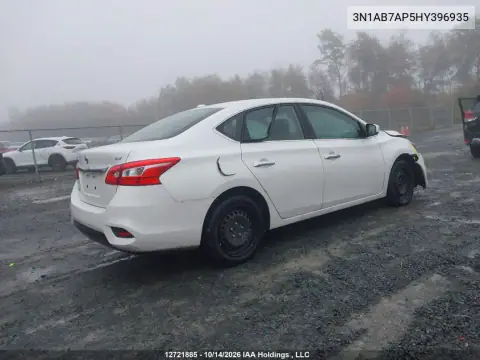 3N1AB7AP5HY396935 — 2017 Nissan Sentra, фото 5 с аукциона IAAI 20.10.2026, Передняя часть