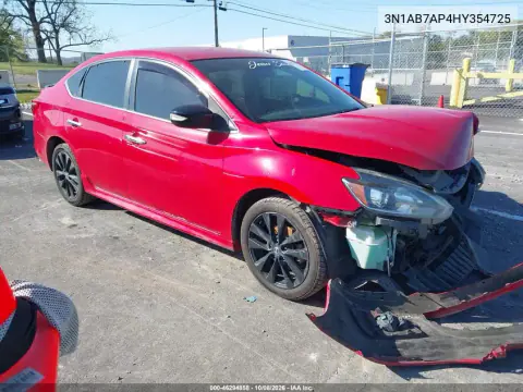 3N1AB7AP4HY354725 — 2017 Nissan Sentra, Неизвестные повреждения, фото до ремонта