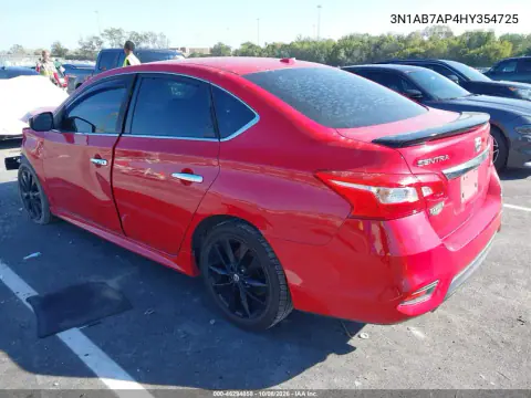 2017 Nissan Sentra Sr VIN 3N1AB7AP4HY354725 фото 4