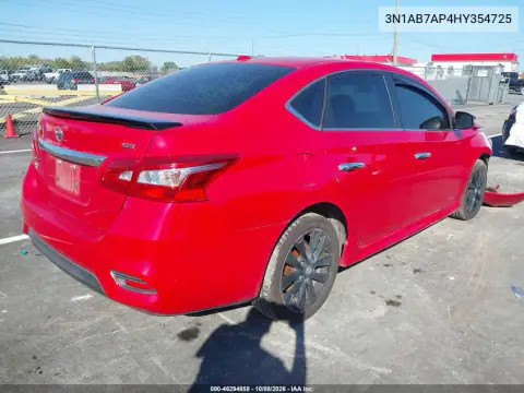2017 Nissan Sentra Sr VIN 3N1AB7AP4HY354725 фото 5