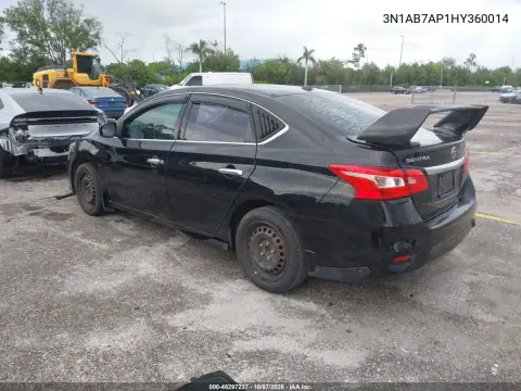 2017 Nissan Sentra Sv VIN 3N1AB7AP1HY360014 фото 4