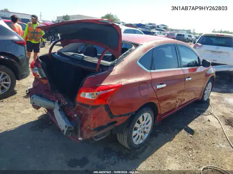 2017 Nissan Sentra Sv VIN 3N1AB7AP9HY262803 фото 5
