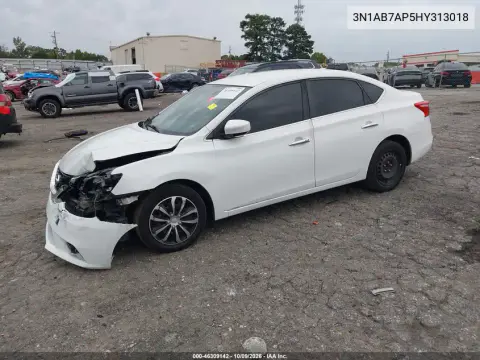 2017 Nissan Sentra Sv VIN 3N1AB7AP5HY313018 фото 3
