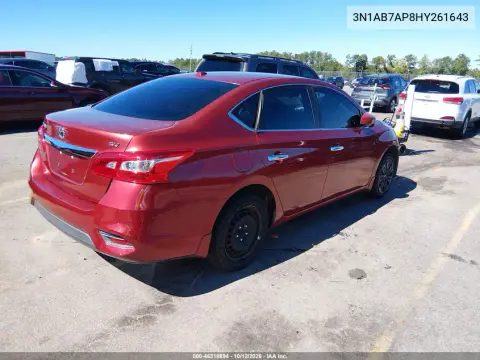 2017 Nissan Sentra Sv VIN 3N1AB7AP8HY261643 фото 5