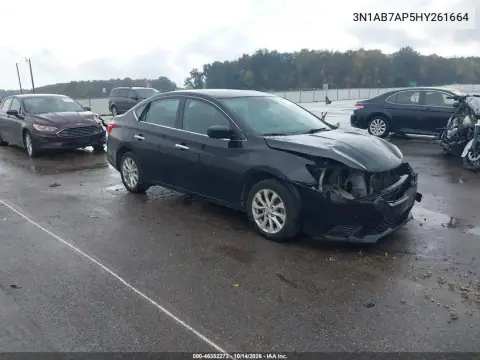 3N1AB7AP5HY261664 — 2017 Nissan Sentra, Передняя часть, фото до ремонта