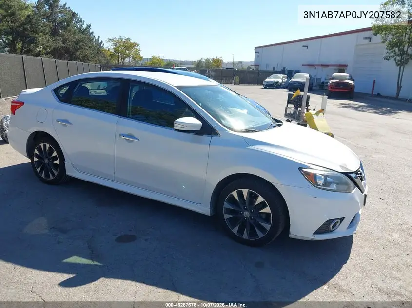 2018 Nissan Sentra Sr VIN 3N1AB7AP0JY207582 фото 2