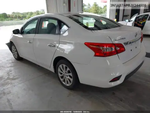 2018 Nissan Sentra Sv VIN 3N1AB7AP8JY244508 фото 3