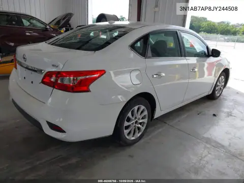 2018 Nissan Sentra Sv VIN 3N1AB7AP8JY244508 фото 4