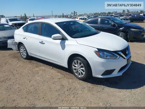 2018 Nissan Sentra Sv VIN 3N1AB7AP6JY304849 фото 2