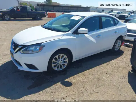 2018 Nissan Sentra Sv VIN 3N1AB7AP6JY304849 фото 3