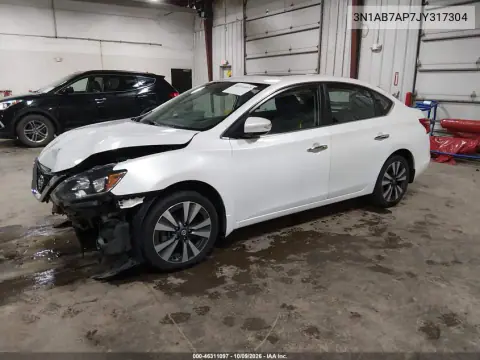 2018 Nissan Sentra Sl VIN 3N1AB7AP7JY317304 фото 2