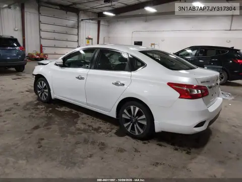 2018 Nissan Sentra Sl VIN 3N1AB7AP7JY317304 фото 3