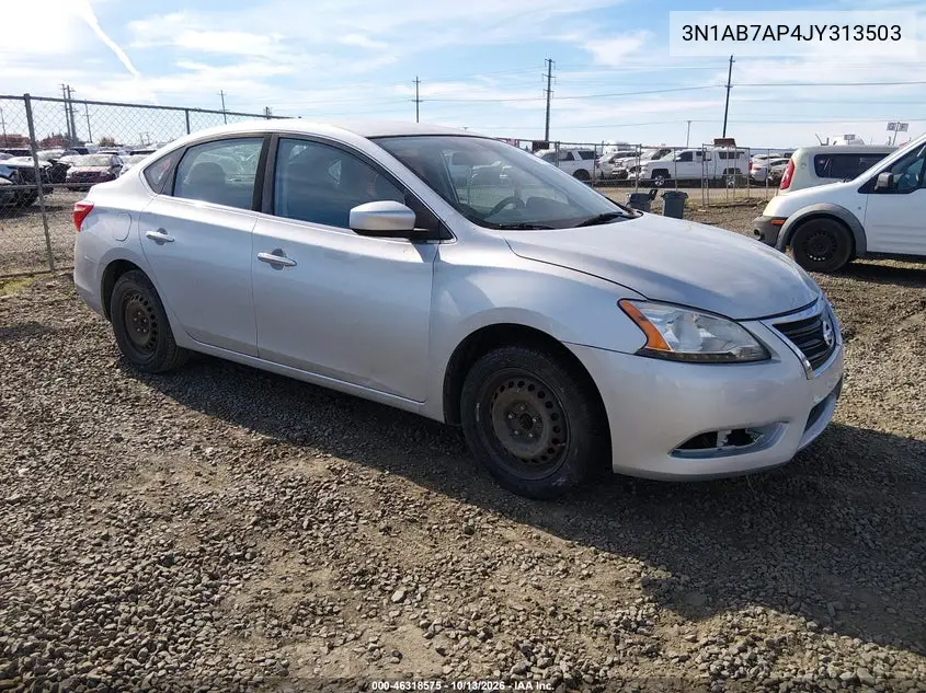 3N1AB7AP4JY313503 — 2018 Nissan Sentra, фото 2 с аукциона IAAI, Естественный износ