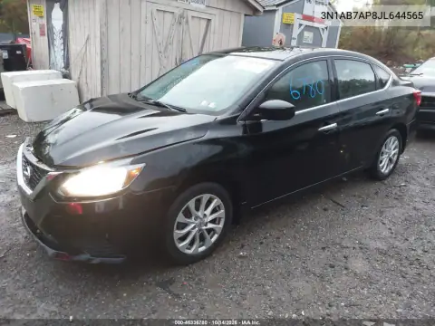 3N1AB7AP8JL644565 — 2018 Nissan Sentra, фото 3 с аукциона IAAI, Передняя часть
