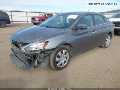 3N1AB7AP8JY326125 — 2018 Nissan Sentra, фото 3 с аукциона IAAI, Передняя часть