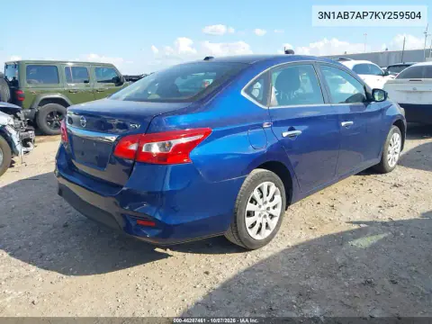2019 Nissan Sentra Sv VIN 3N1AB7AP7KY259504 фото 4