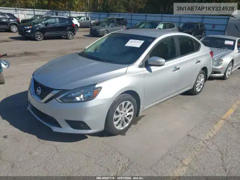 2019 Nissan Sentra Sv VIN 3N1AB7AP1KY324928 фото 3
